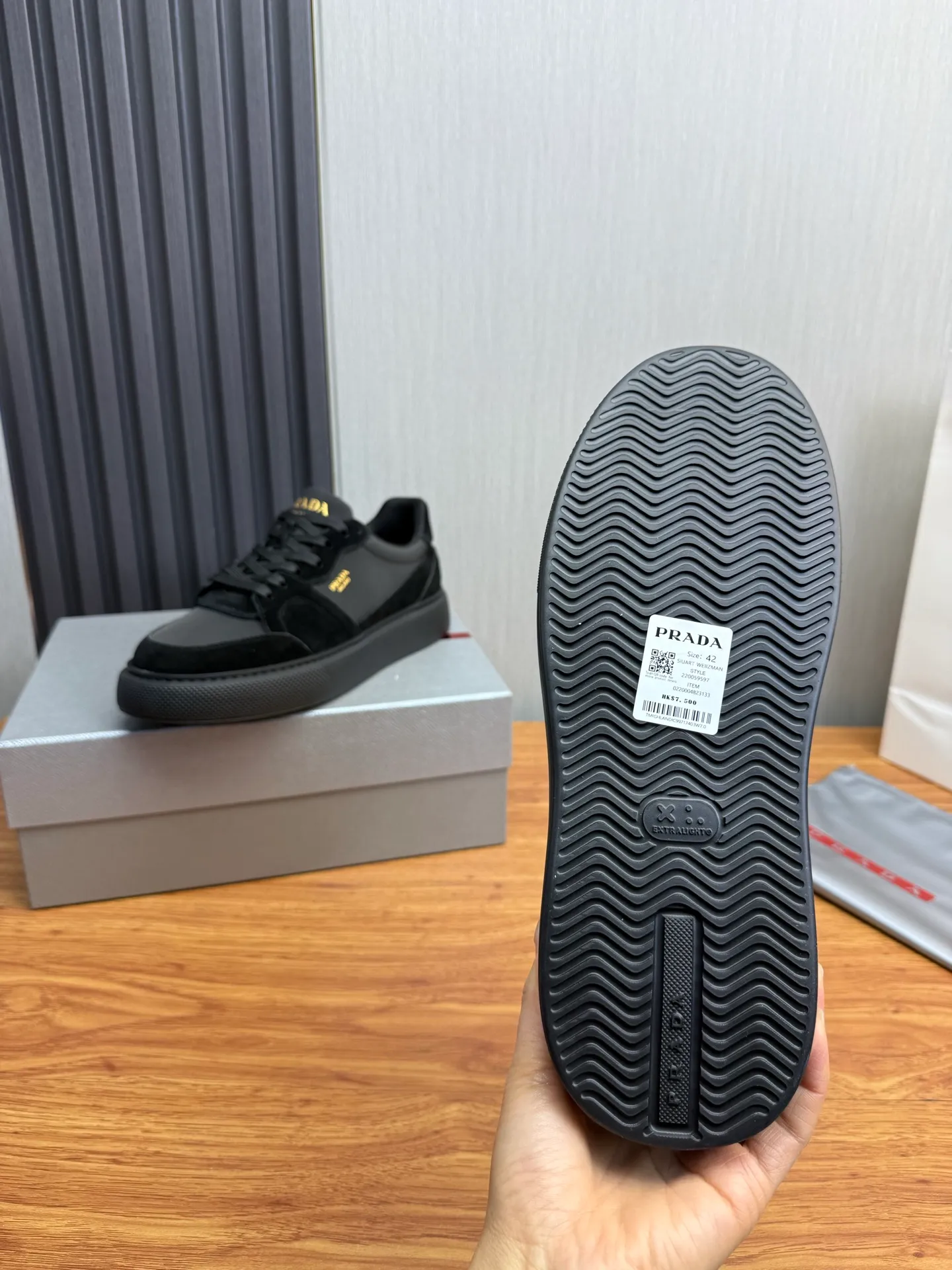 Factory price 560💰 [PRADA] Men’s shoes are popular in the counter, official website is synchronized, 1 high-quality shipment ✔️Original cowhide + cowhide lining, 1🆚1 replica, original sole, 38-45 (45 customized, non-refundable)